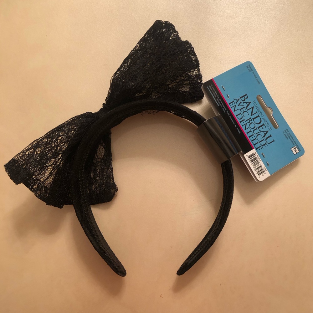 Totally 80's Lace Bow Headband